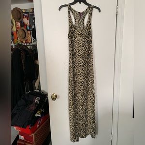 ⭐️Leopard Racer Back Maxi Dress M